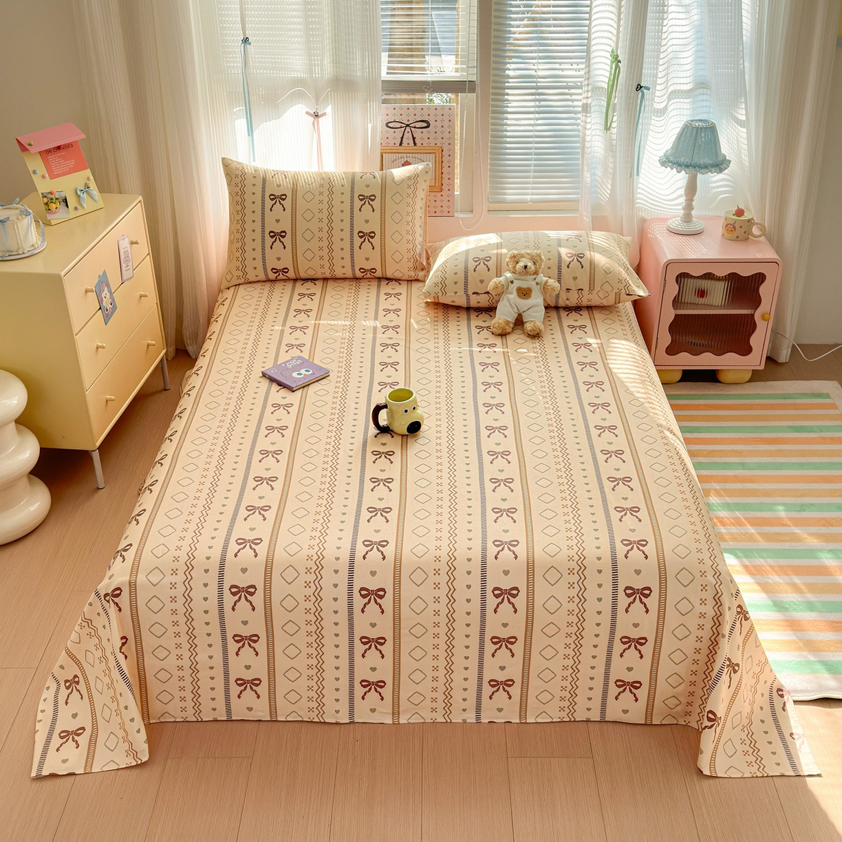 91家纺网 家纺一手货源 找家纺 （总）女子家纺 2026新款全棉老粗布床单