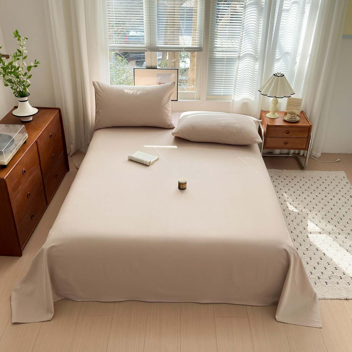 91家纺网 家纺一手货源 找家纺 （总）女子家纺 2026新款全棉老粗布床单