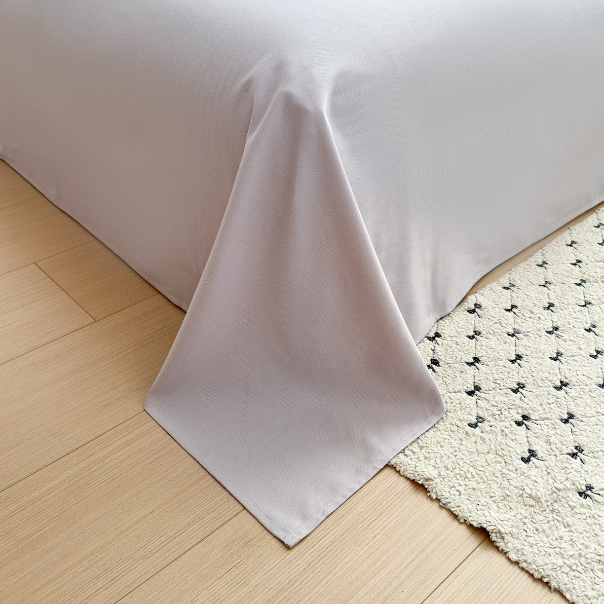 91家纺网 家纺一手货源 找家纺 女子家纺 2026新款全棉老粗布床单 丁香紫