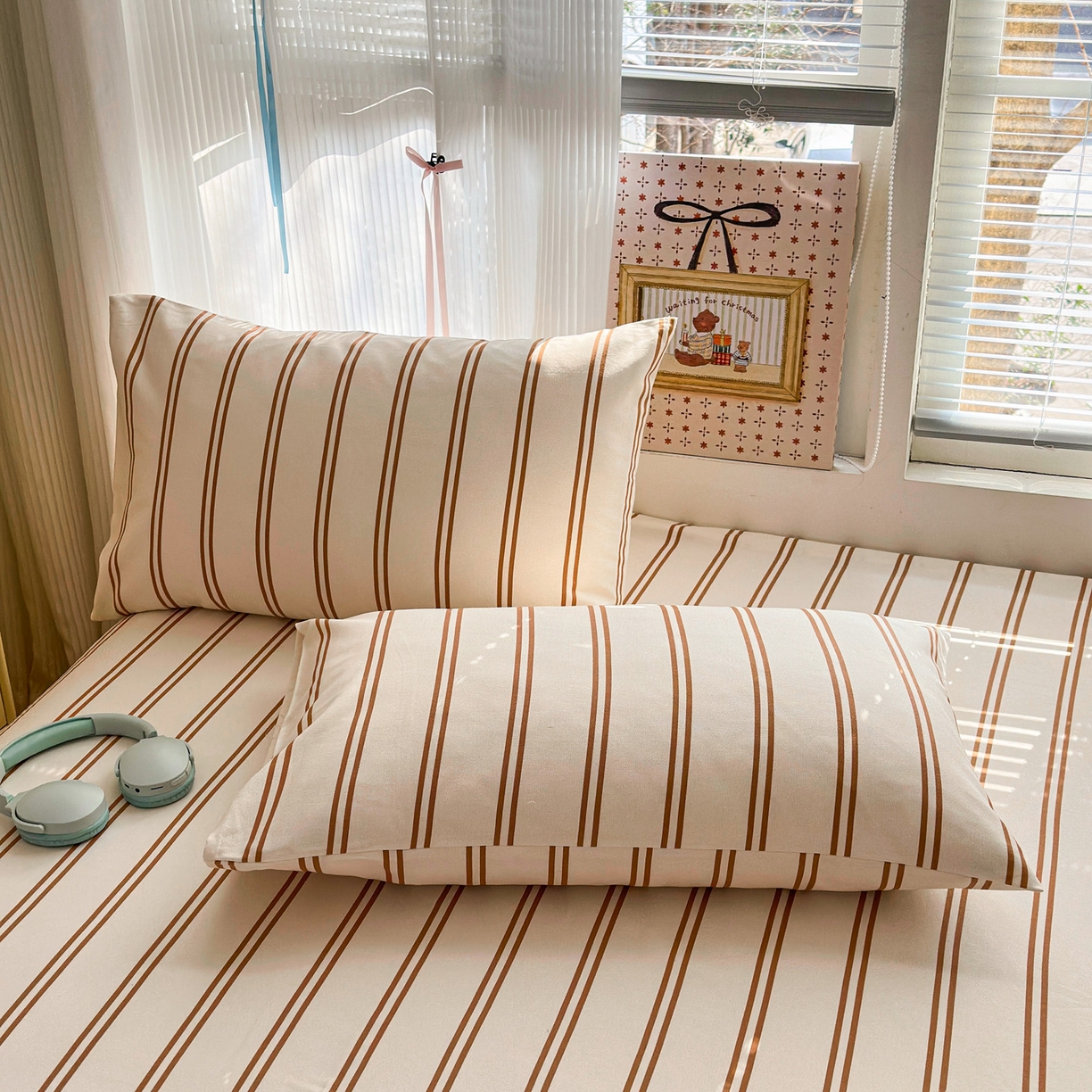 91家纺网 家纺一手货源 找家纺 女子家纺 2026新款全棉老粗布床单 风月-米