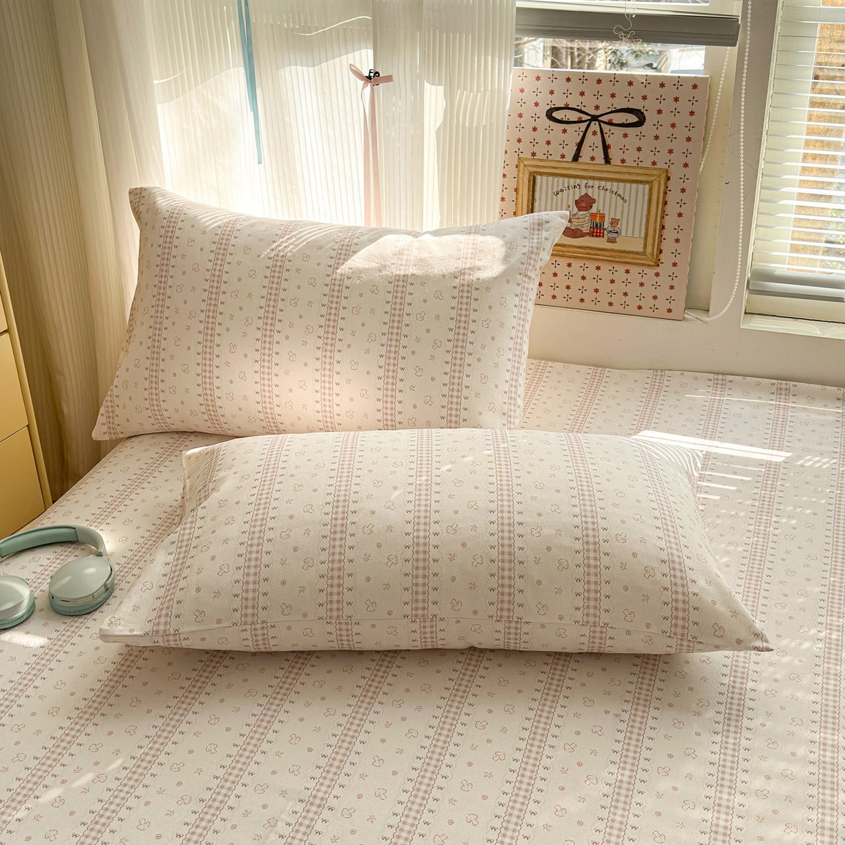 91家纺网 家纺一手货源 找家纺 女子家纺 2026新款全棉老粗布床单 幻彩