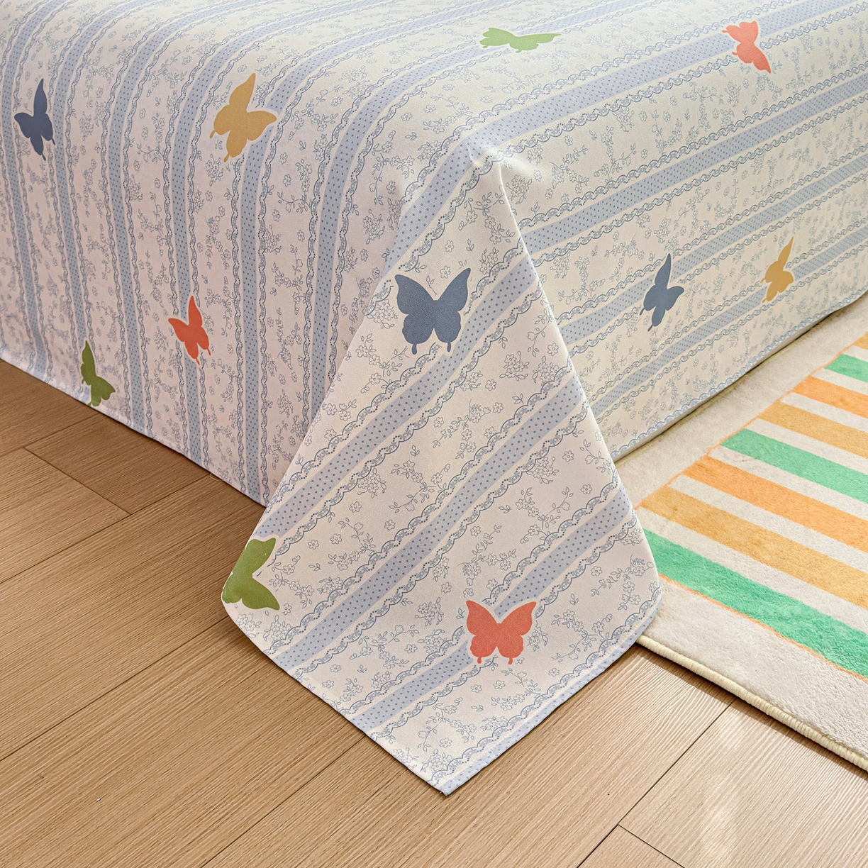 91家纺网 家纺一手货源 找家纺 女子家纺 2026新款全棉老粗布床单 简爱