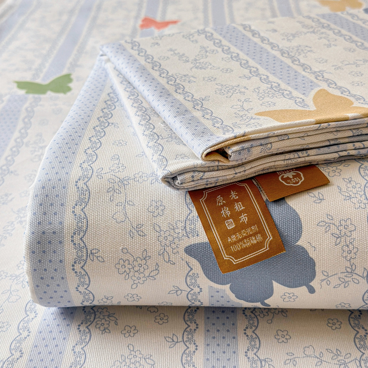 91家纺网 家纺一手货源 找家纺 女子家纺 2026新款全棉老粗布床单 简爱