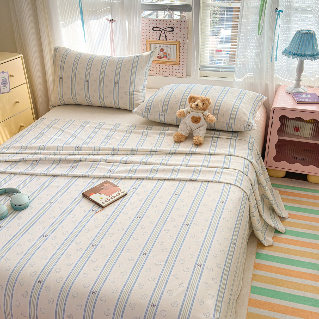 91家纺网 家纺一手货源 找家纺 女子家纺 2026新款全棉老粗布床单 简恋