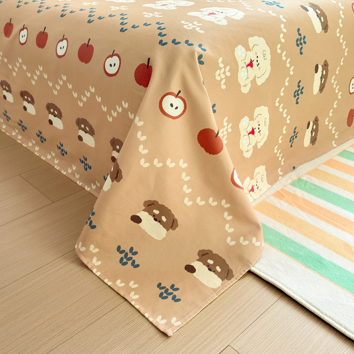 91家纺网 家纺一手货源 找家纺 女子家纺 2026新款全棉老粗布床单 玛奇朵