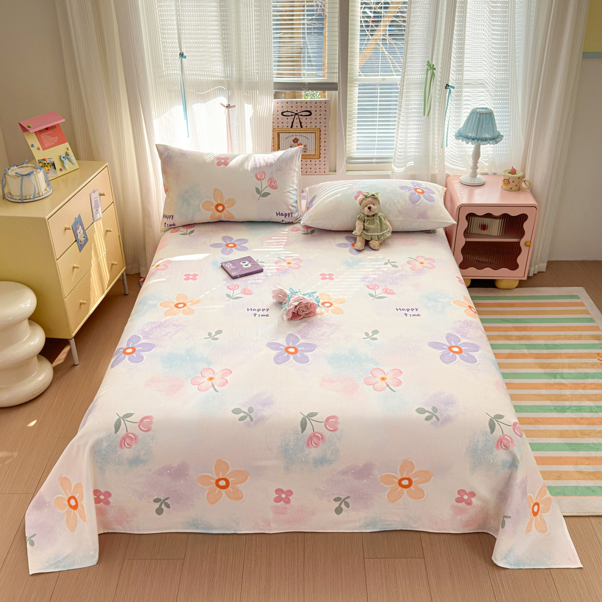 女子家纺 2026新款全棉老粗布床单 梦境