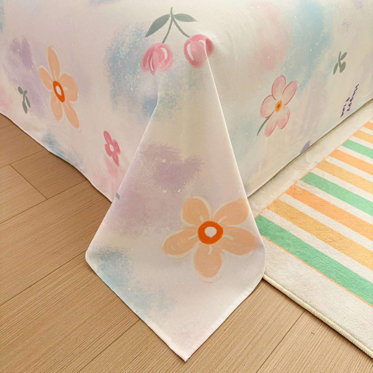 91家纺网 家纺一手货源 找家纺 女子家纺 2026新款全棉老粗布床单 梦境