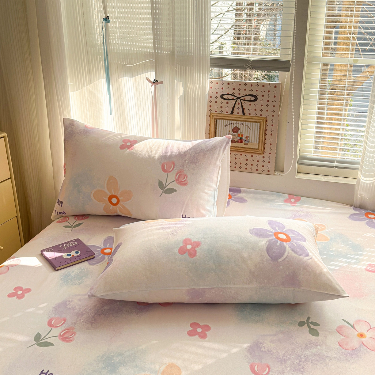 91家纺网 家纺一手货源 找家纺 女子家纺 2026新款全棉老粗布床单 梦境