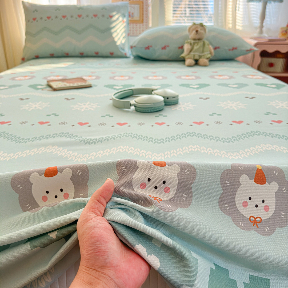 91家纺网 家纺一手货源 找家纺 女子家纺 2026新款全棉老粗布床单 奶酪