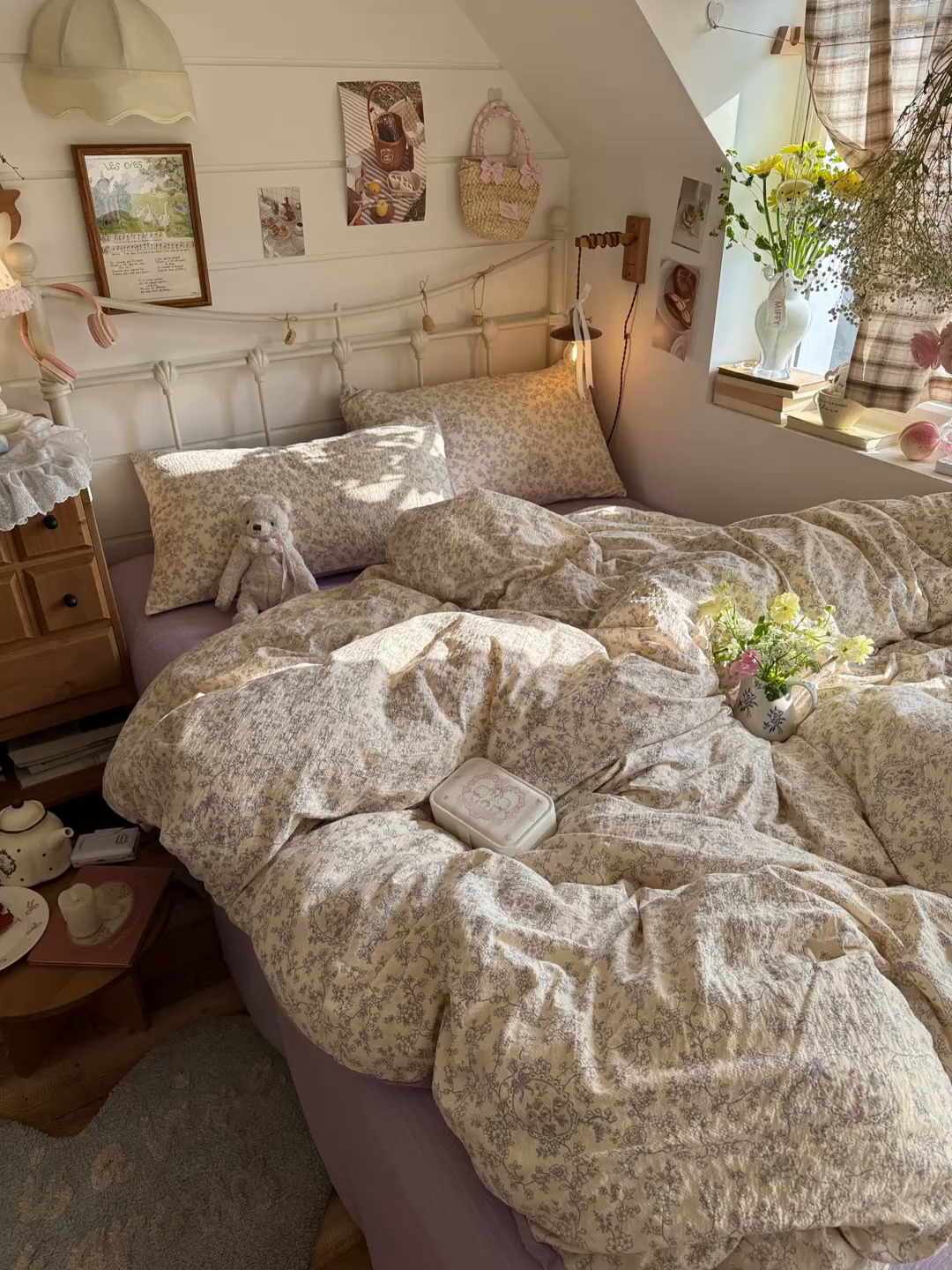 91家纺网 家纺一手货源 找家纺 初念 2026新款A类高品质110克超柔泡芙纱四件套 蕾丝花匣