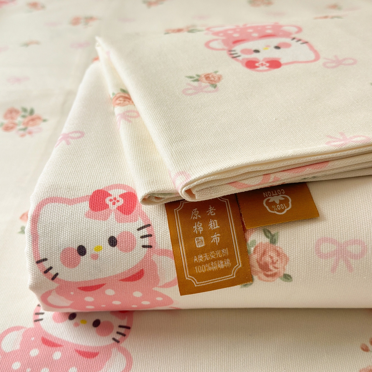 91家纺网 家纺一手货源 找家纺 女子家纺 2026新款全棉老粗布床单 小甜甜