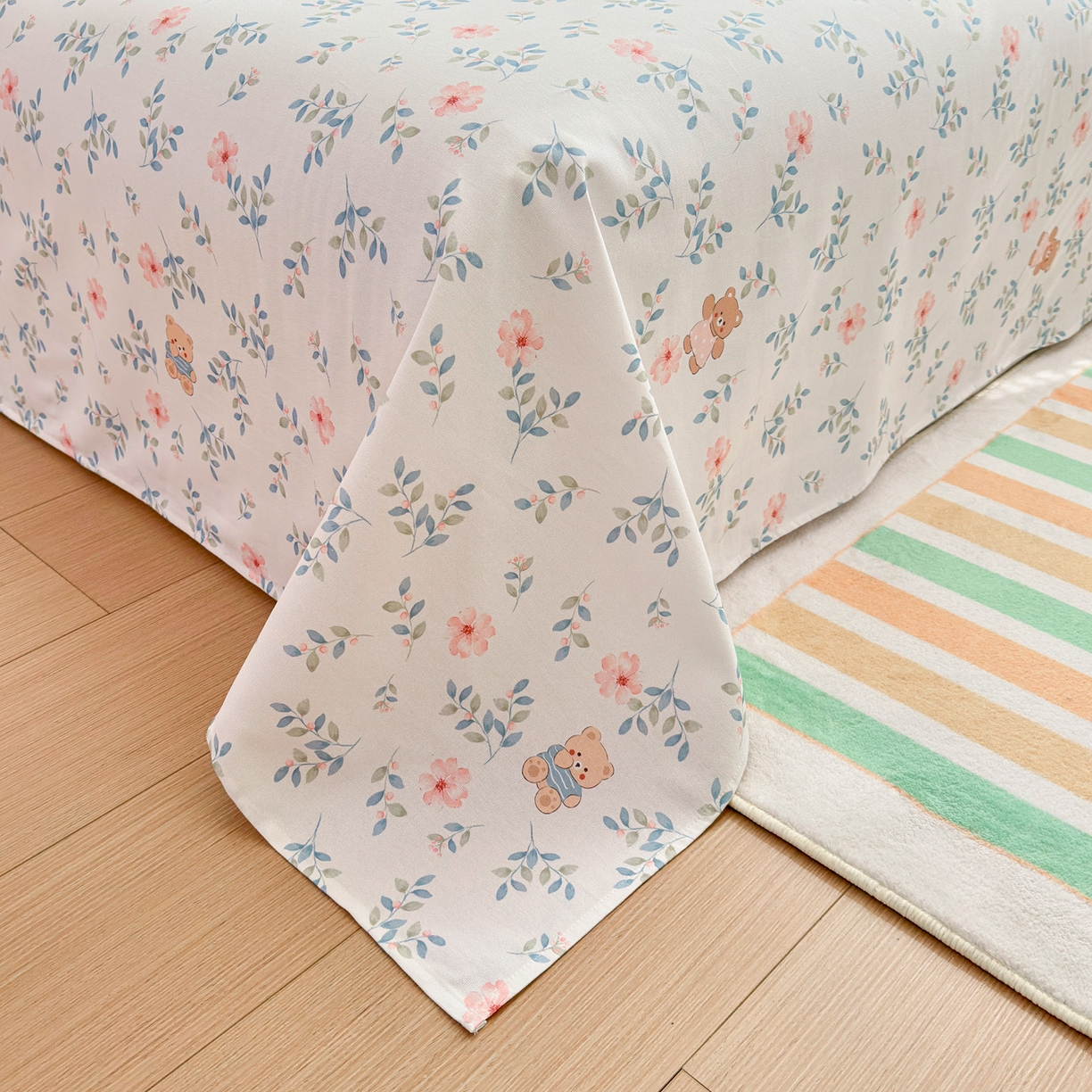 91家纺网 家纺一手货源 找家纺 女子家纺 2026新款全棉老粗布床单 小圆满