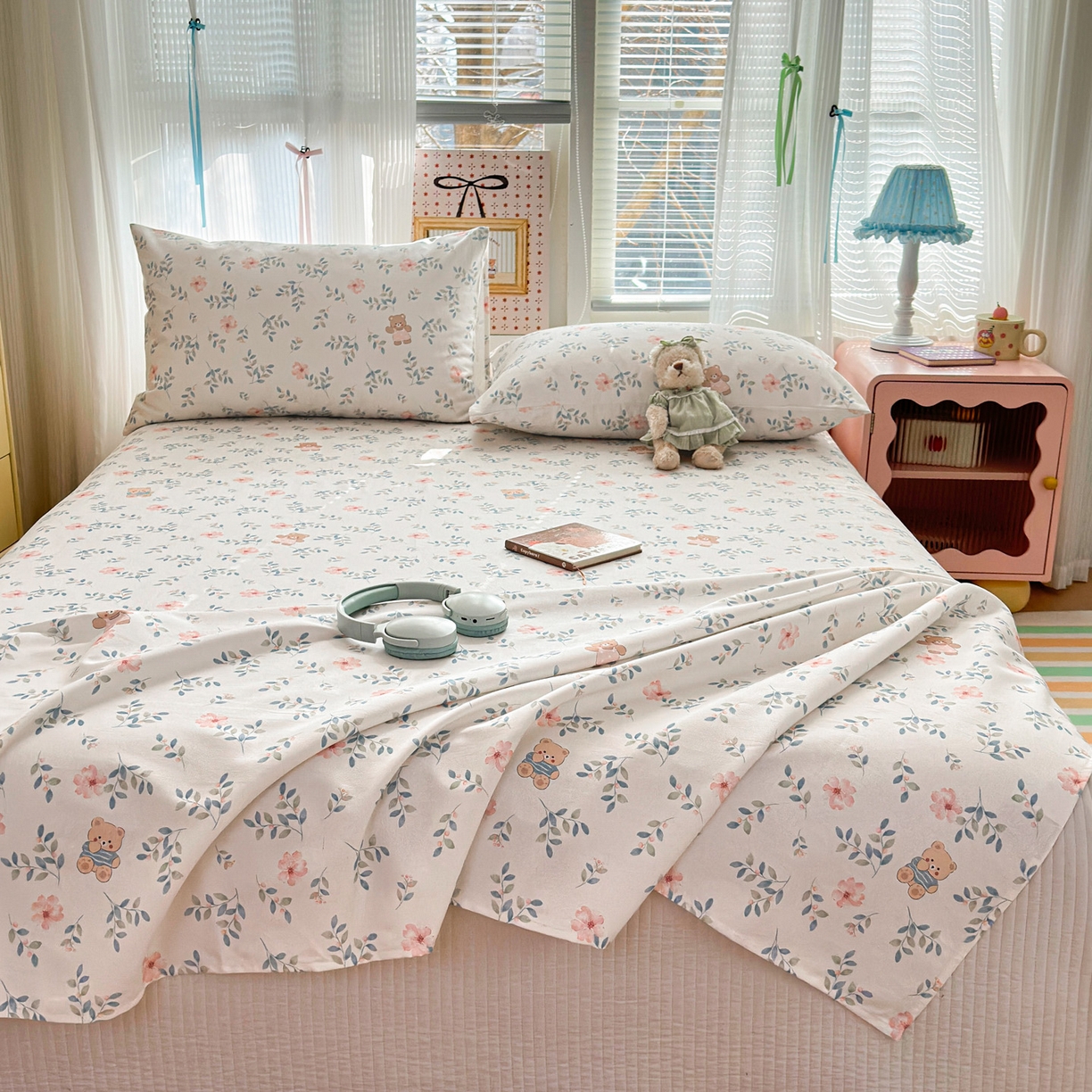 91家纺网 家纺一手货源 找家纺 女子家纺 2026新款全棉老粗布床单 小圆满