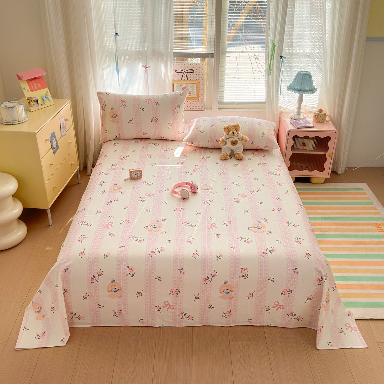 女子家纺 2026新款全棉老粗布床单 星愿