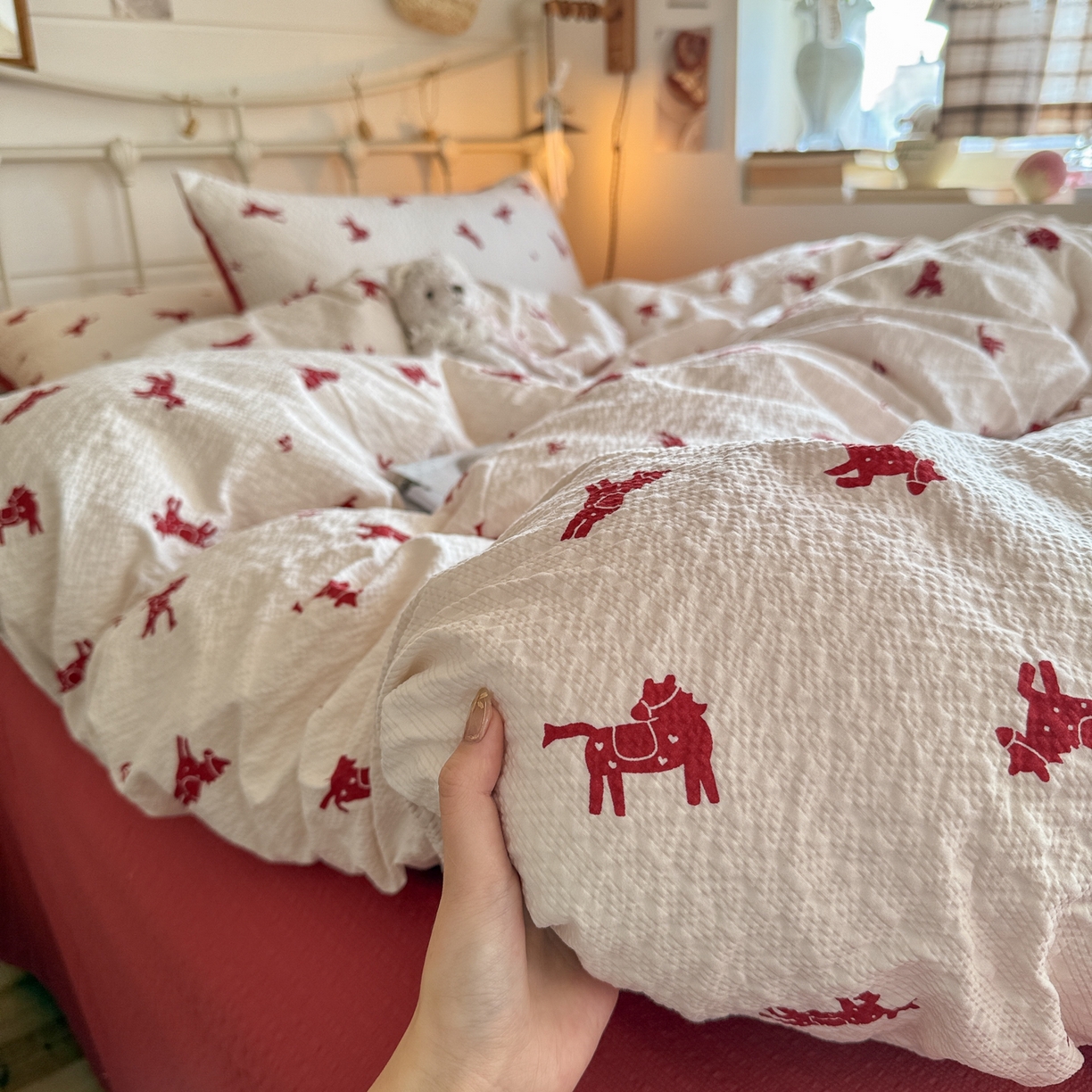 初念 2026新款A类高品质110克超柔泡芙纱四件套 马上有钱