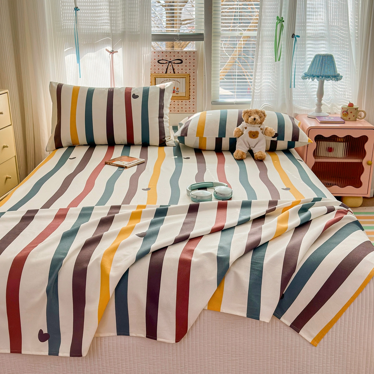 91家纺网 家纺一手货源 找家纺 女子家纺 2026新款全棉老粗布床单 雅灰