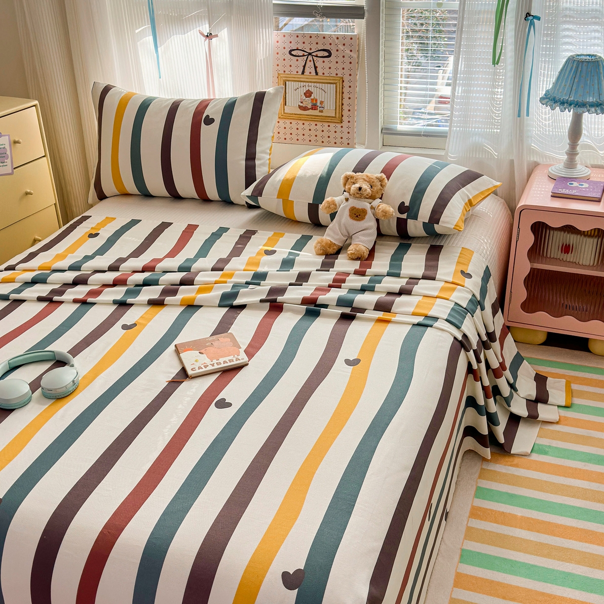 91家纺网 家纺一手货源 找家纺 女子家纺 2026新款全棉老粗布床单 雅灰