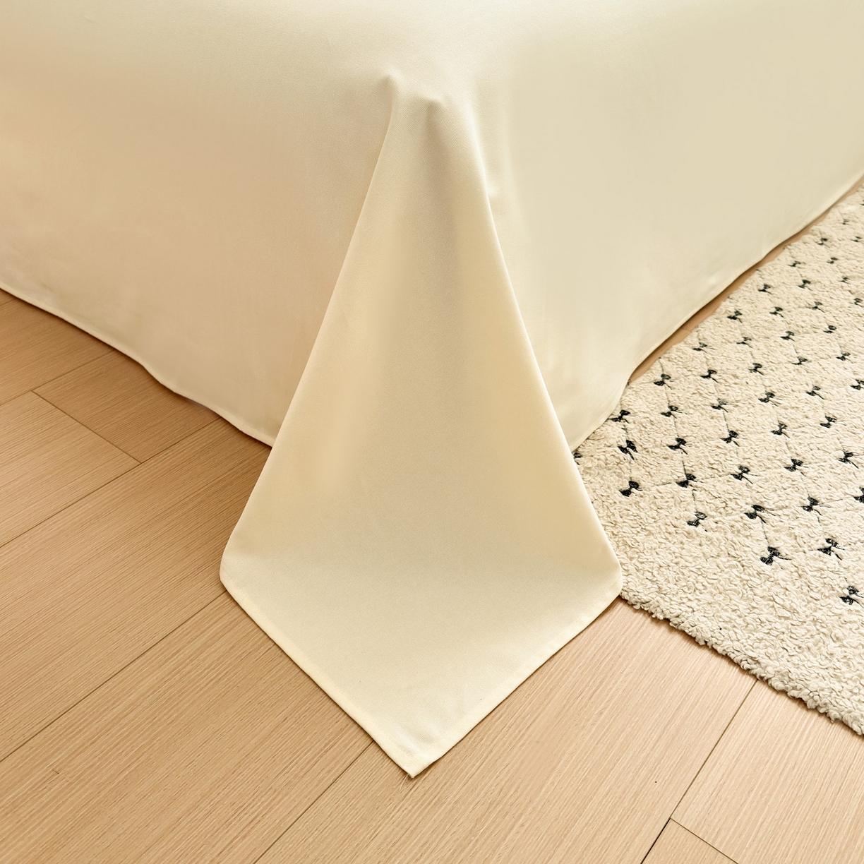 91家纺网 家纺一手货源 找家纺 女子家纺 2026新款全棉老粗布床单 月白