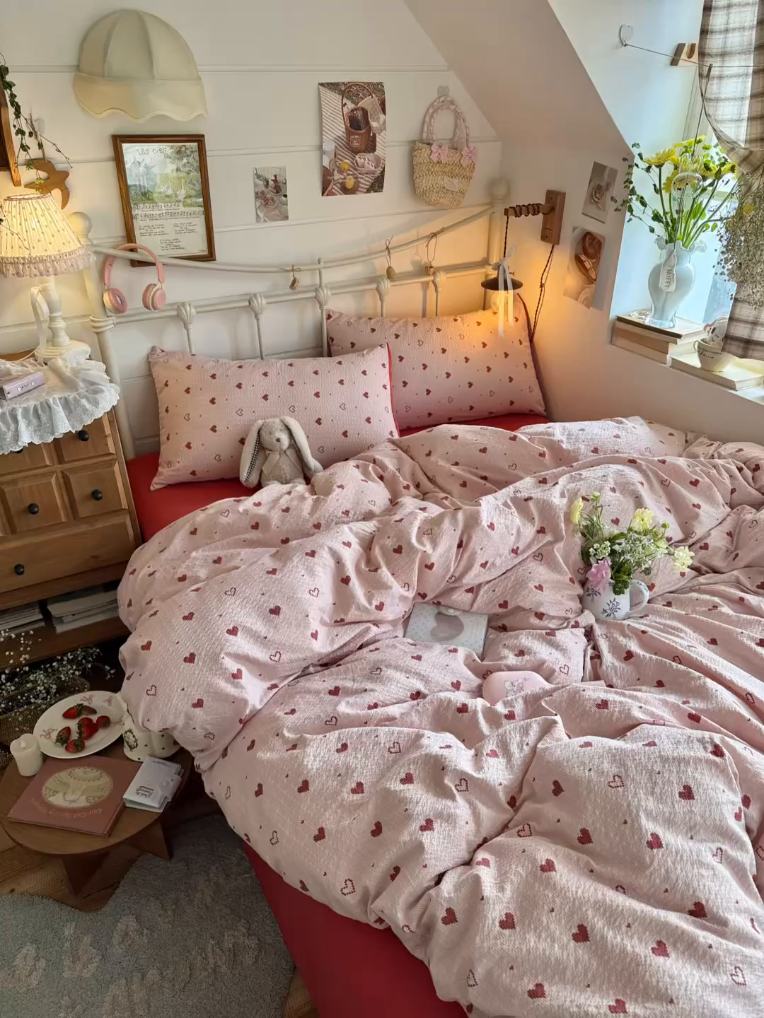 91家纺网 家纺一手货源 找家纺 初念 2026新款A类高品质110克超柔泡芙纱四件套 朦胧粉心