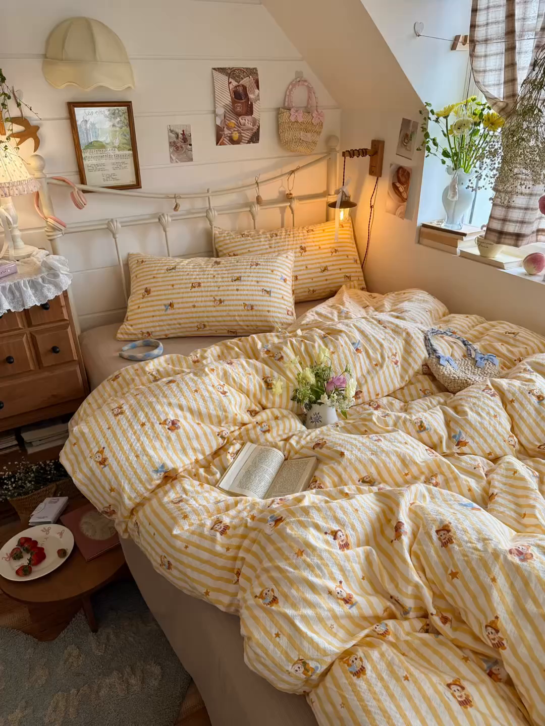 91家纺网 家纺一手货源 找家纺 初念 2026新款A类高品质110克超柔泡芙纱四件套 魔法星星