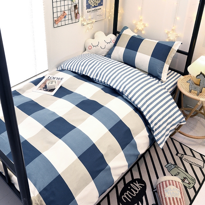 91家纺网 家纺一手货源 找家纺 朵希曼 2026新款全棉13372学生三件套系列 都市柔情