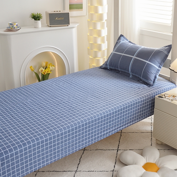 91家纺网 家纺一手货源 找家纺 朵希曼 2026新款全棉13372学生三件套系列 方格时代