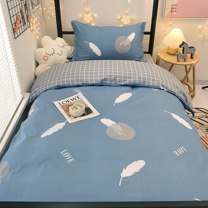 91家纺网 家纺一手货源 找家纺 朵希曼 2026新款全棉13372学生三件套系列 芳菲