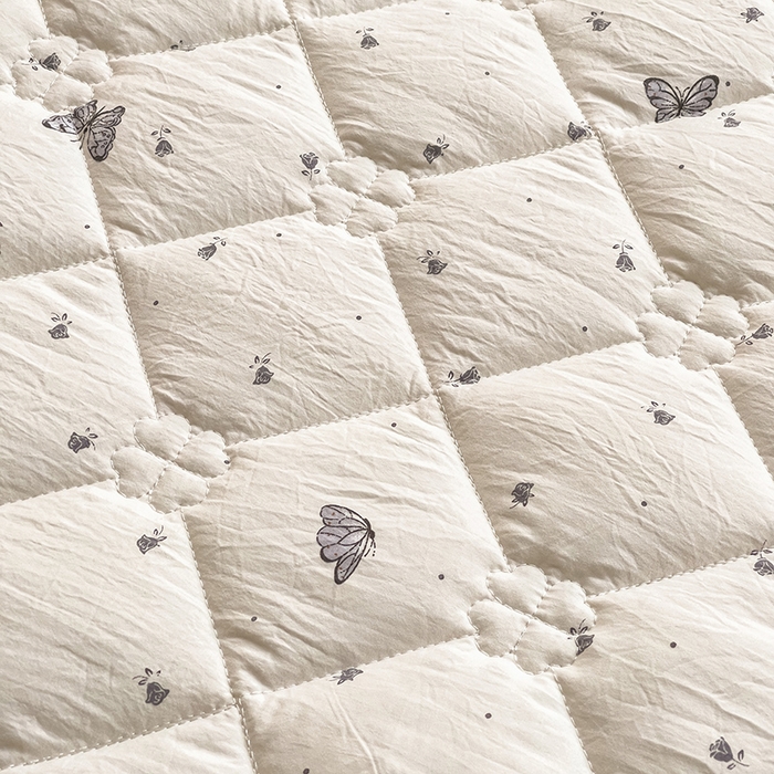 91家纺网 家纺一手货源 找家纺 优家居 2026新款精仿棉床裙四件套水洗棉韩版公主风花边床裙单被套直播外贸定制 蝶舞翩翩