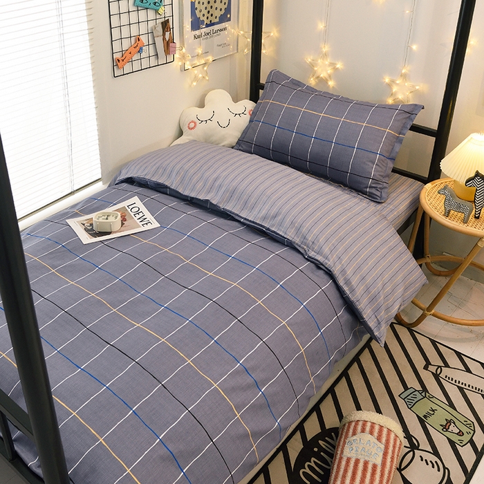 朵希曼 2026新款全棉13372学生三件套系列 风尚-灰