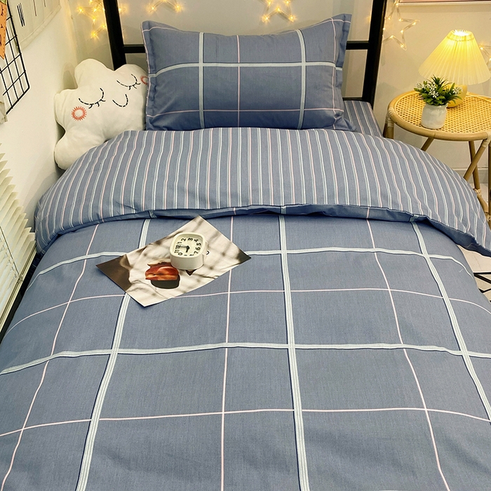 91家纺网 家纺一手货源 找家纺 朵希曼 2026新款全棉13372学生三件套系列 简美