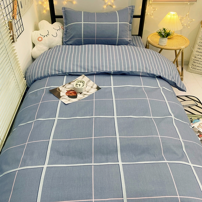 91家纺网 家纺一手货源 找家纺 朵希曼 2026新款全棉13372学生三件套系列 简美