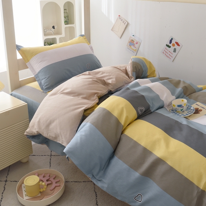 91家纺网 家纺一手货源 找家纺 朵希曼 2026新款全棉13372学生三件套系列 品尚