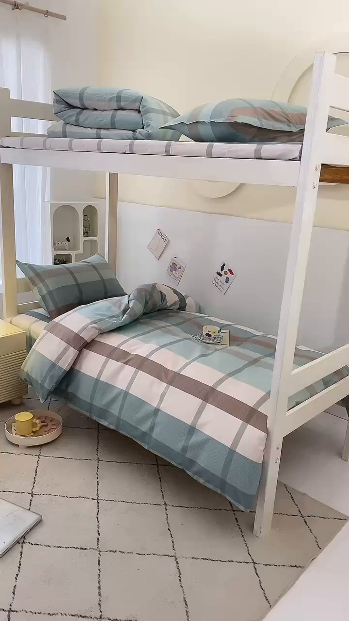 91家纺网 家纺一手货源 找家纺 朵希曼 2026新款全棉13372学生三件套系列 轻居