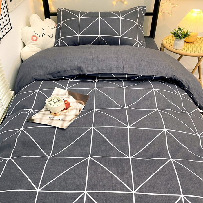 91家纺网 家纺一手货源 找家纺 朵希曼 2026新款全棉13372学生三件套系列 怡然