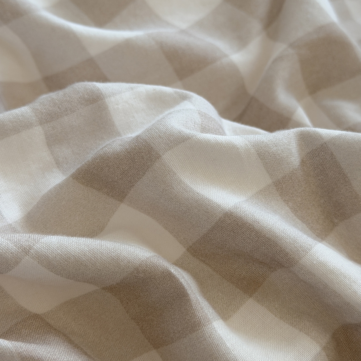 91家纺网 家纺一手货源 找家纺 （总）玖弘家居 2026新款全棉双层纱格子四件套（默认格子枕套）