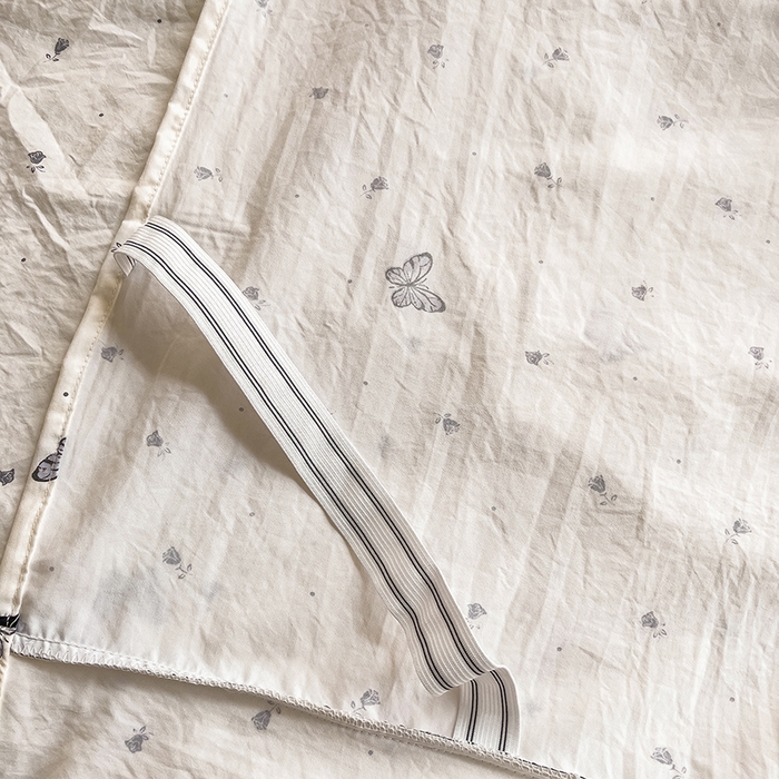 91家纺网 家纺一手货源 找家纺 优家居 2026新款精仿棉床裙三件套水洗棉韩版公主风花边床裙直播外贸定制 蝶舞翩翩