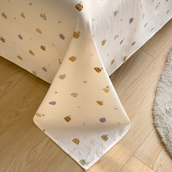 91家纺网 家纺一手货源 找家纺 优家居 2026新款精仿棉床裙三件套水洗棉韩版公主风花边床裙直播外贸定制 贝贝南瓜