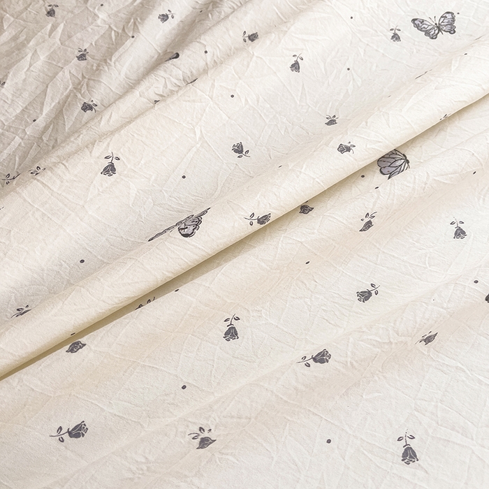 91家纺网 家纺一手货源 找家纺 优家居 2026新款精仿棉床裙三件套水洗棉韩版公主风花边床裙直播外贸定制 蝶舞翩翩