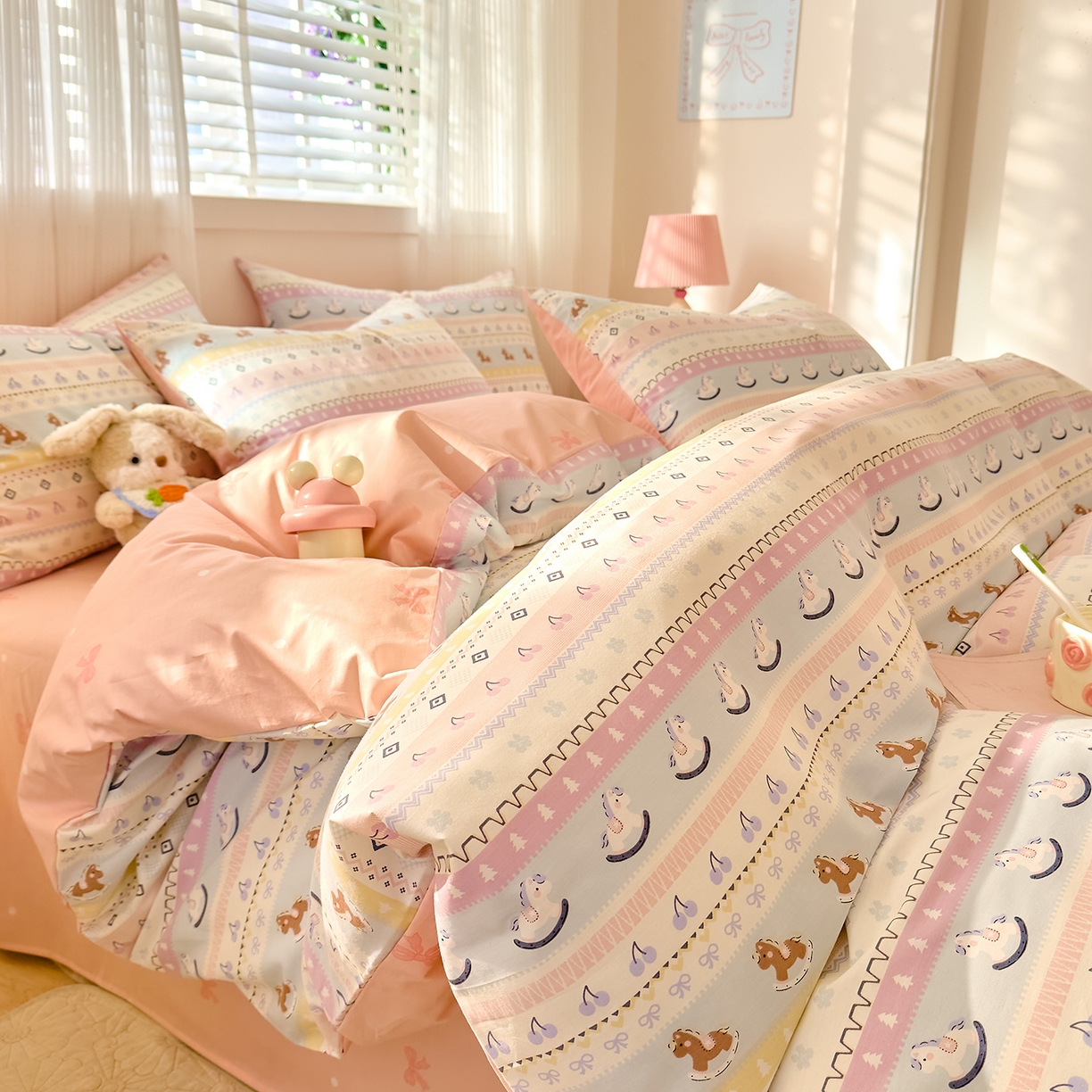 91家纺网 家纺一手货源 找家纺 （总）DoDo 兜兜 2026春夏新款全棉纯棉可爱卡通四件套