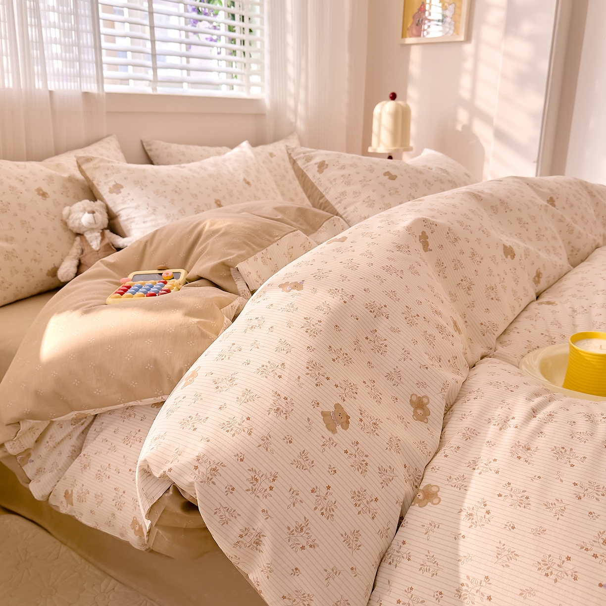 91家纺网 家纺一手货源 找家纺 （总）DoDo 兜兜 2026春夏新款全棉纯棉可爱卡通四件套