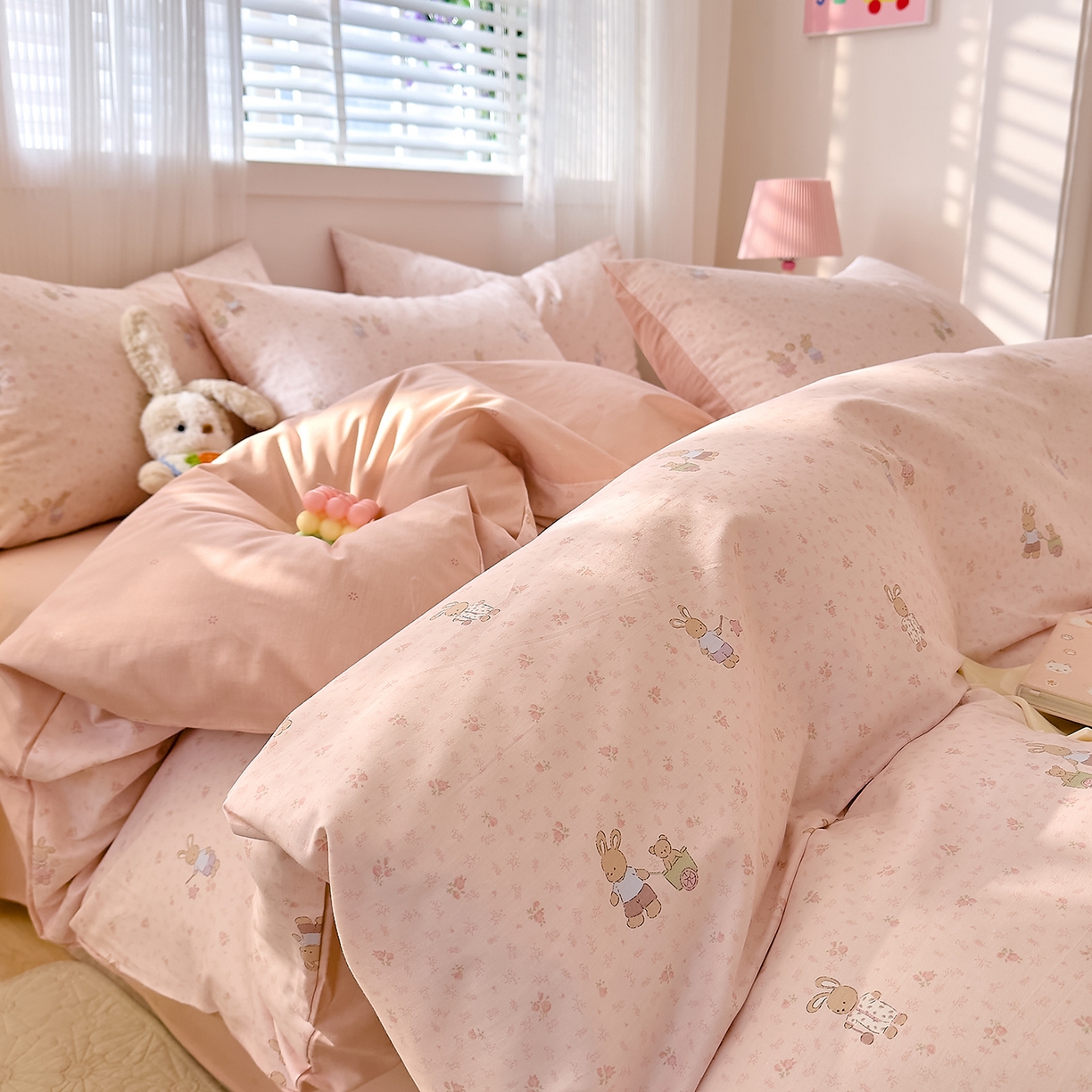 91家纺网 家纺一手货源 找家纺 （总）DoDo 兜兜 2026春夏新款全棉纯棉可爱卡通四件套