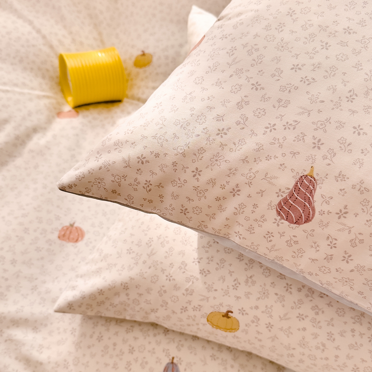 91家纺网 家纺一手货源 找家纺 DoDo 兜兜 2026春夏新款全棉纯棉可爱卡通四件套 小福瓜