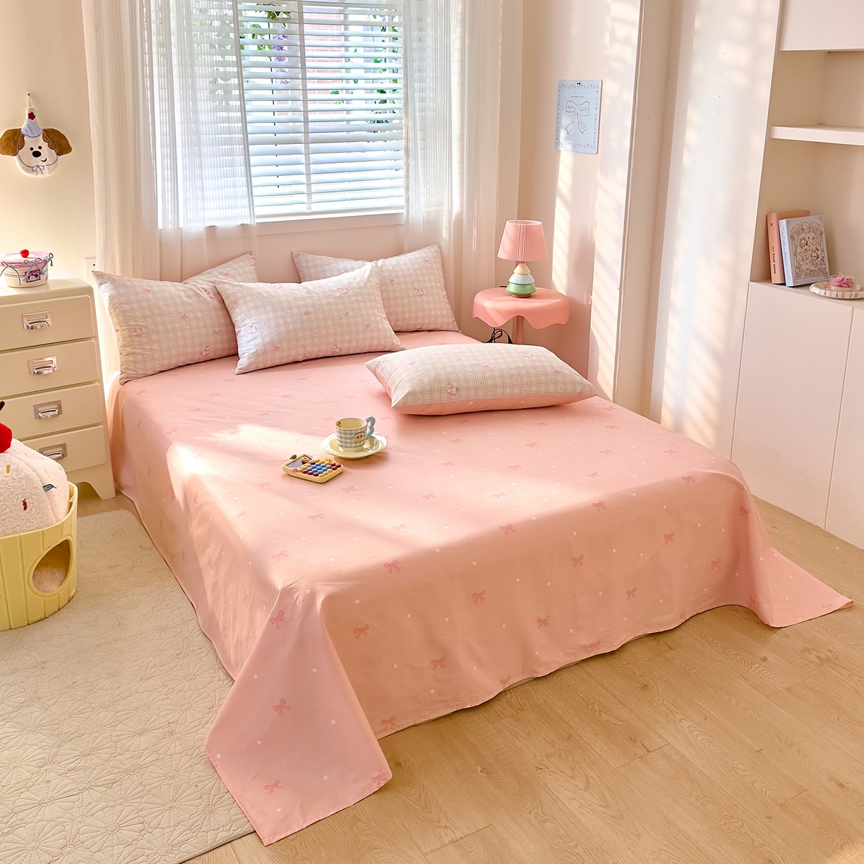 91家纺网 家纺一手货源 找家纺 DoDo 兜兜 2026春夏新款全棉纯棉可爱卡通四件套 小马哒哒