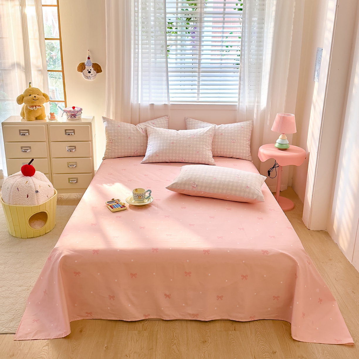 91家纺网 家纺一手货源 找家纺 DoDo 兜兜 2026春夏新款全棉纯棉可爱卡通四件套 小马哒哒