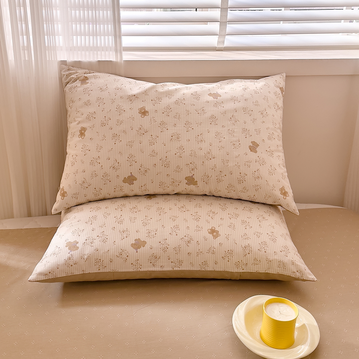 91家纺网 家纺一手货源 找家纺 DoDo 兜兜 2026春夏新款全棉纯棉可爱卡通四件套 森林熊崽崽