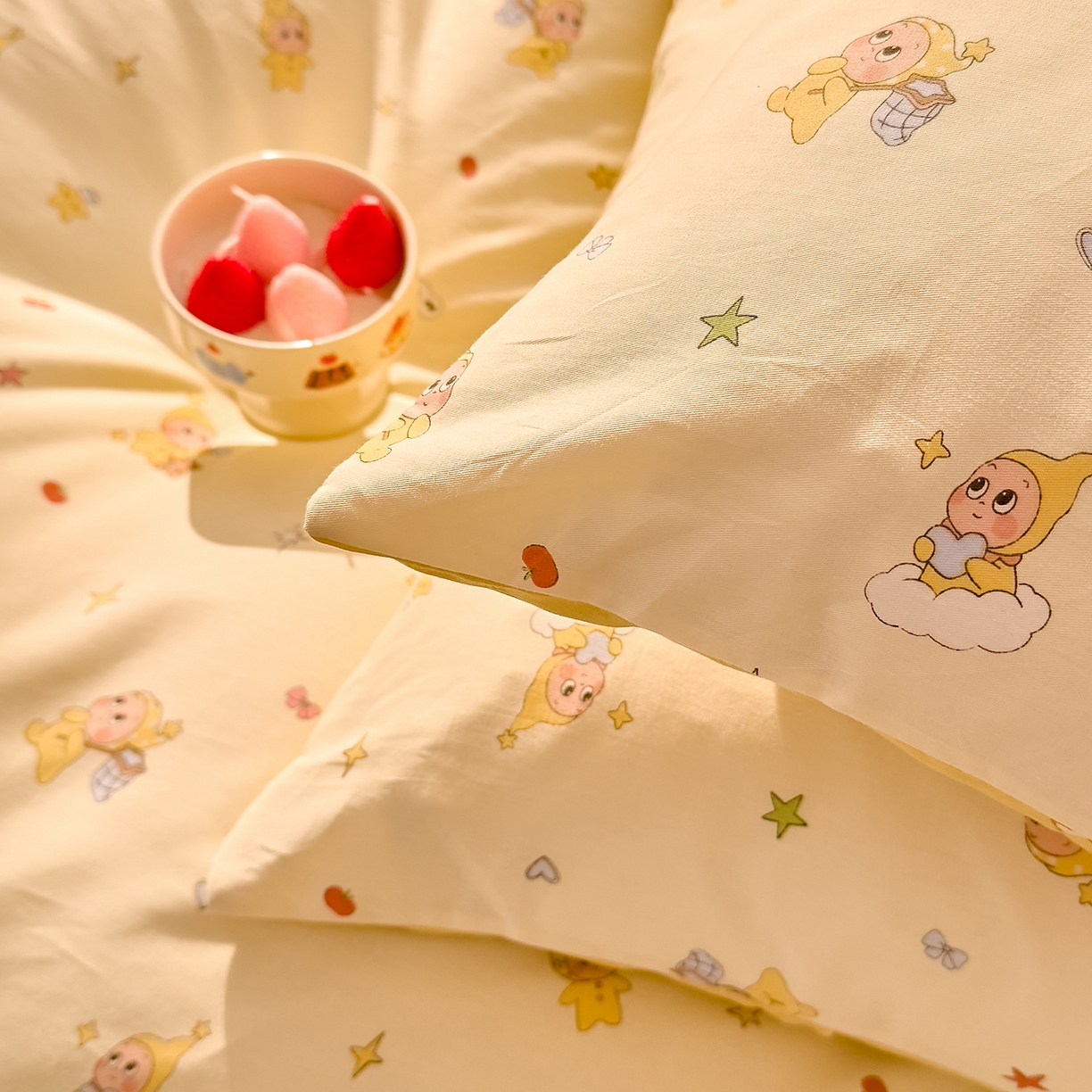 91家纺网 家纺一手货源 找家纺 （总）DoDo 兜兜 2026年全棉纯棉可爱卡通单被套 被套单件