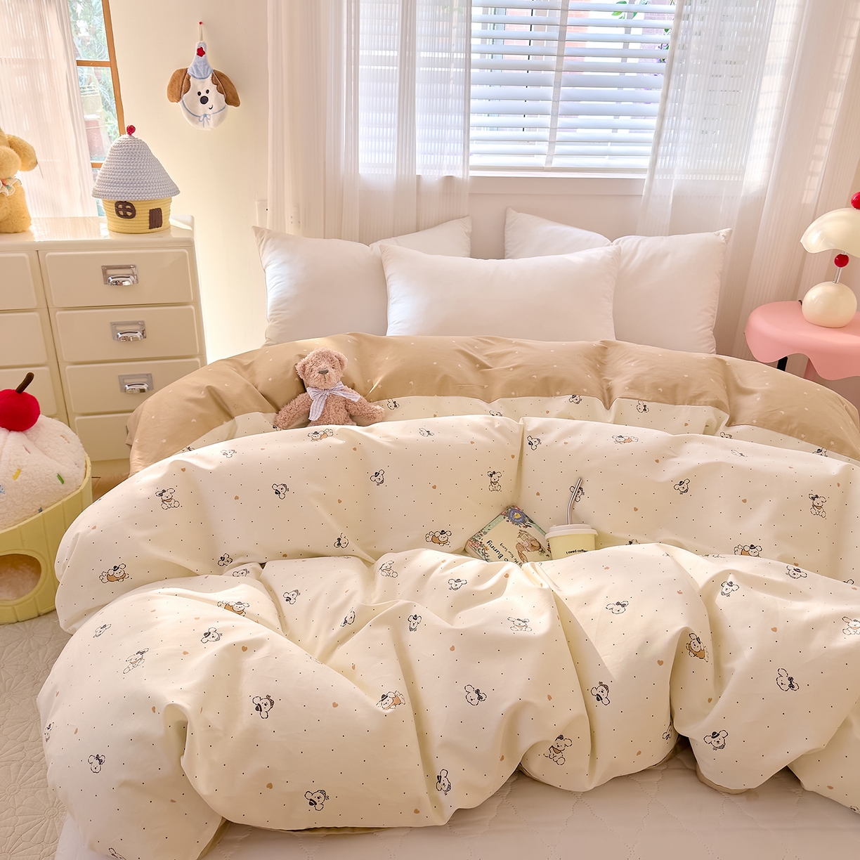 91家纺网 家纺一手货源 找家纺 （总）DoDo 兜兜 2026年全棉纯棉可爱卡通单被套 被套单件