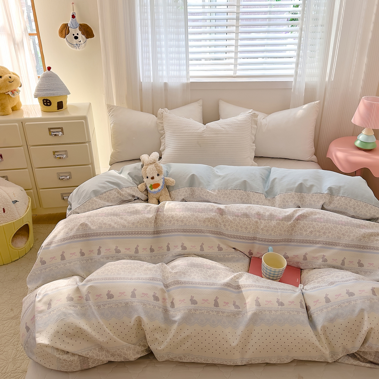 91家纺网 家纺一手货源 找家纺 （总）DoDo 兜兜 2026年全棉纯棉可爱卡通单被套 被套单件