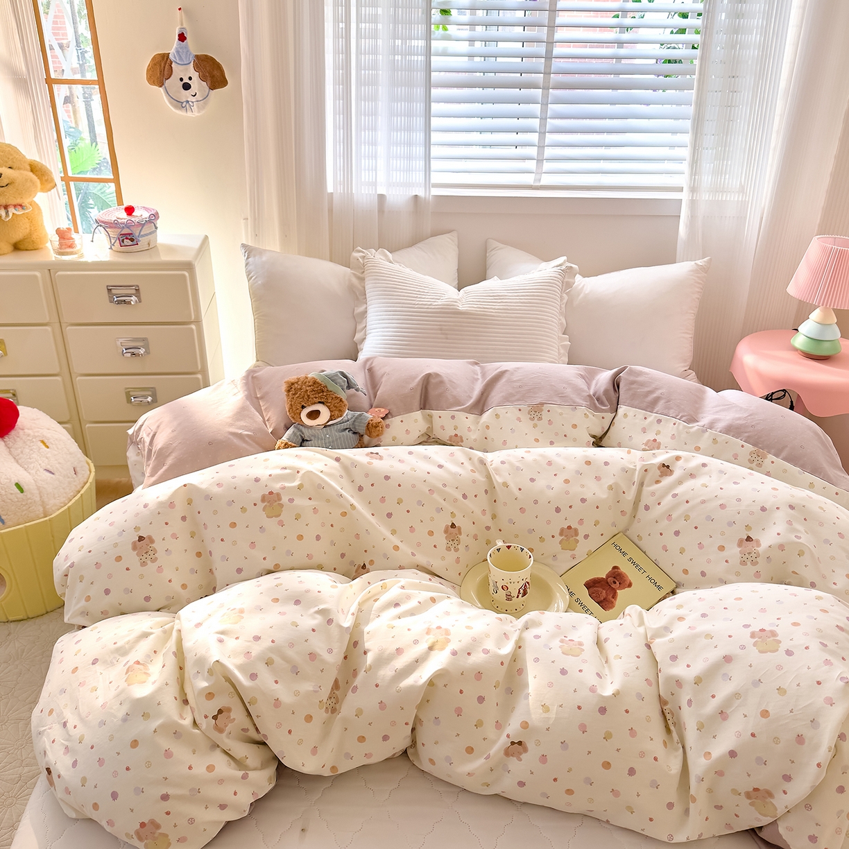 91家纺网 家纺一手货源 找家纺 （总）DoDo 兜兜 2026年全棉纯棉可爱卡通单被套 被套单件