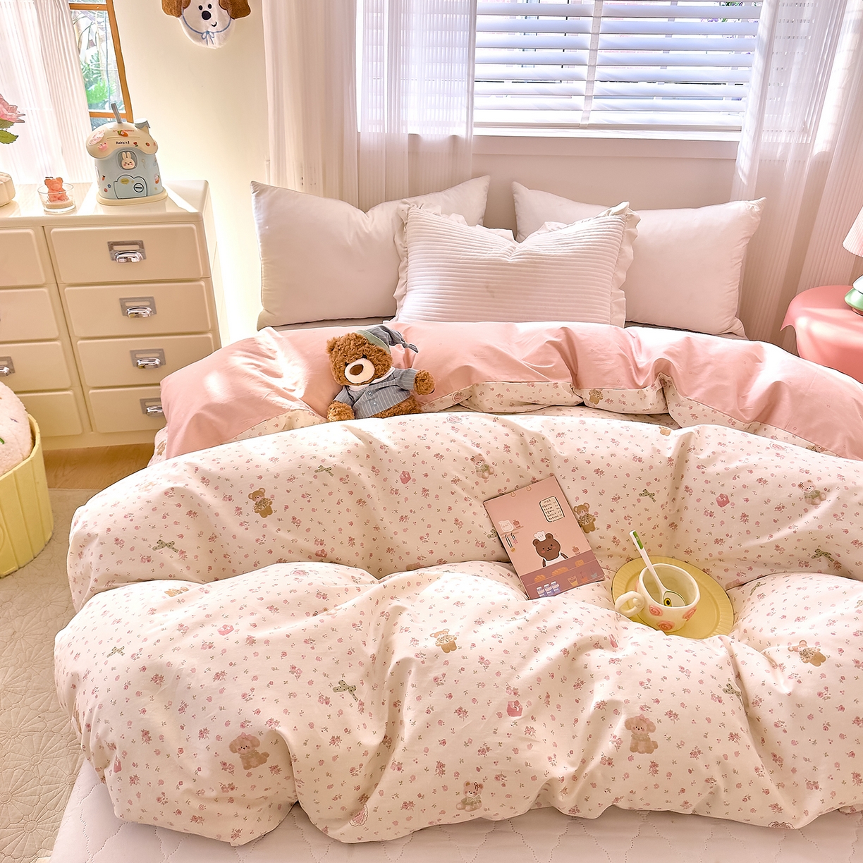 91家纺网 家纺一手货源 找家纺 （总）DoDo 兜兜 2026年全棉纯棉可爱卡通单被套 被套单件